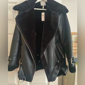 Leather Jacket- Anthropology Brand New
